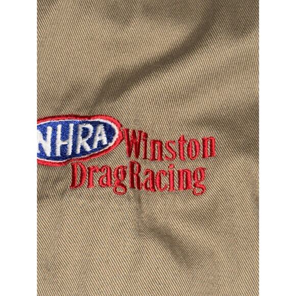Other - VINTAGE NHRA Winston Racing Pit Crew Shirt 2XL Embroidered John Force Racing